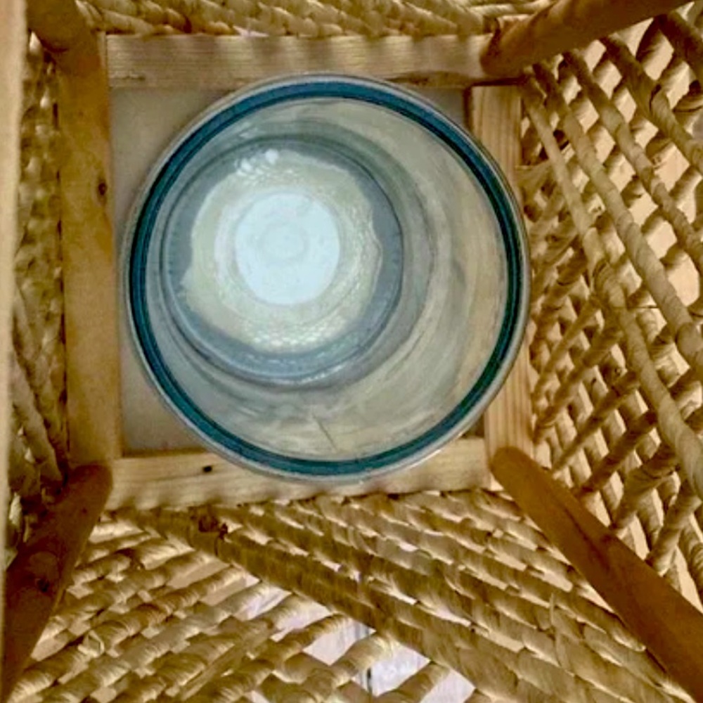 Opalhouse Accents 14 Maize And Wood Outdoor Lantern With Glass - Opalhouse